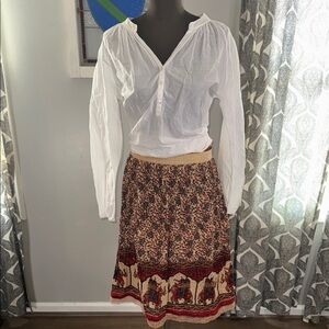 Tease Bohemian Midi Skirt